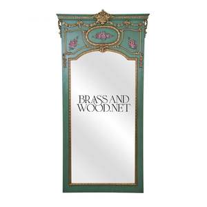 Marco de Espejo Pintado a Mano Clásico, Espejo de Pared de Lujo - Product Image 1