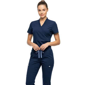 2025 nouveau Design soins infirmiers femmes gommage médical ensembles uniformes ensembles Anti-rides respirant soins infirmiers médicaux gommages uniformes ensembles - Product Image 1