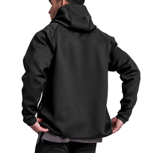 Sweats à capuche d'hiver pour hommes personnalisés 100% coton Logo brodé Service OEM - Product Image 3