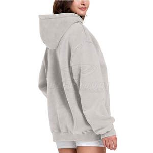 Nuevo diseño superventas mujeres ácido lavado sudaderas con capucha bajo MOQ al por mayor ácido lavado sudaderas con capucha para la venta - Product Image 5