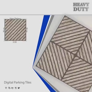 Carrelages de sol de parking extérieur de marque Vistaar 400x400mm gris porcelaine numérique meilleur prix exportation qualité bois matériel - Product Image 2