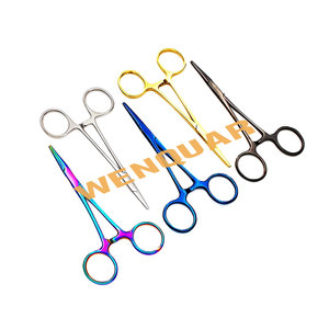 Pinzas Quirúrgicas Manuales Profesionales Wenquar de Acero Inoxidable Multicolor Dorado y Negro Hechas a Medida, Pinzas de Hemostasia con Certificación CE - Product Image 2