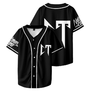 Maillots de softball personnalisés brodés de haute qualité, uniformes de baseball pour hommes en gros avec manches courtes par sublimation - Product Image 3