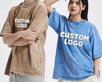 Camisetas Extra Grandes de Algodón Jersey con Estampado 3D para Hombre, Estilo Vintage Hip Hop Unisex, Lavado Ácido, Secado Rápido