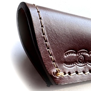 Funda de cuero de artesanía fina hecha en fábrica de alta calidad para cuchillos de hoja de 4 pulgadas - Product Image 4