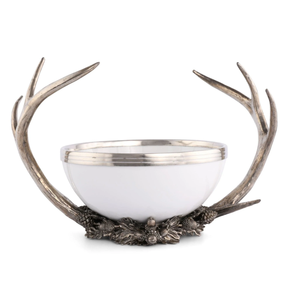 Bol en métal design unique en bois de cerf décor de table de mariage fruits dessert fruits secs bols de service maison cuisine table à manger - Product Image 1