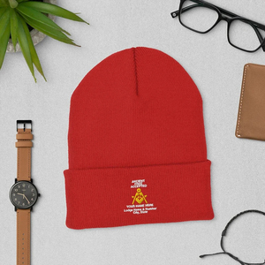Gorro Masónico Personalizado con Bordado, Cálido y Elegante, Artículos para Logia Masónica, Gorro de Punto Acrílico con Bordado de Maestro Masón - Product Image 1