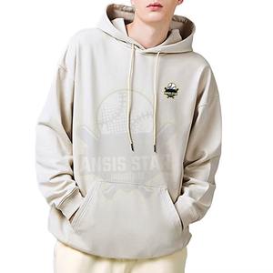 Sudadera con Capucha de Moda Urbana para Hombre, Diseño con Flecos, Logotipo Personalizado, Corte Holgado, Forro Polar Cálido, Informal, Venta al Por Mayor - Product Image 4