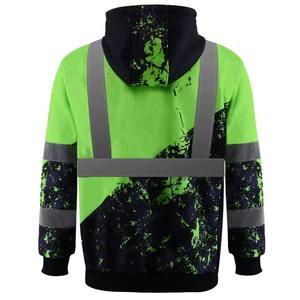 Sudaderas CON CAPUCHA DE SEGURIDAD reflectantes de construcción cálida de invierno de alta visibilidad para hombres de Elegant Sports - Product Image 3