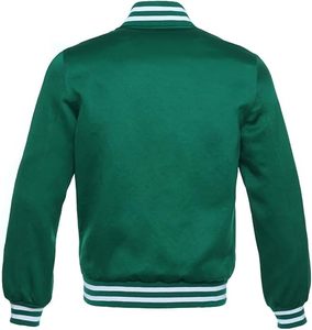 High Quality Satin <b>Baseball</b> <b>Bomber</b> <b>Jackets</b> with Stand Collar and Lining Customizable Design Wholesale for Winter Season - Product Image 6