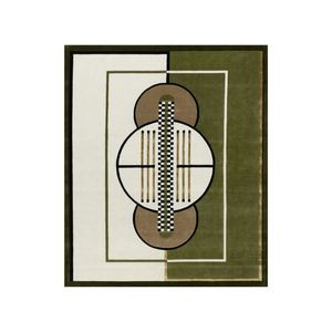 Décoration intérieure moderne tapis en soie de bambou touffeté à la main motif abstrait lavable antidérapant pour chambre à coucher salon prière - Product Image 5