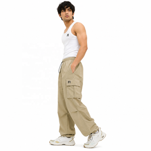Pantalones Cargo Jogger para Hombre al por Mayor, Cintura Elástica con Cordón, Bolsillos con Solapa Múltiple, Dobladillo Ajustable, Moda Y2K, Proveedor de Ropa Urbana de EE. UU. - Product Image 3