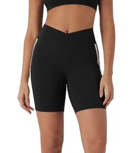 2024 Meilleur design Short court taille haute pour femmes Short décontracté en polyester de couleurs unies Respirant et pas cher - Product Image 3