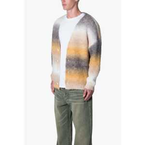 Cardigan en tricot dégradé - Multicolore 60% Laine 40% Viscose Coupe Standard - Product Image 5