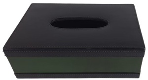 Handcrafted Leather Tissue Box with Breathable <b>Net</b> <b>Fabric</b> - Product Image 2