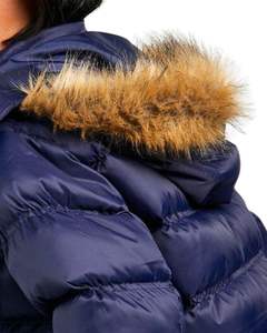 Custom <b>Women</b> <b>Navy</b> Blue <b>Puffer</b> <b>Jacket</b> Hooded Winter Coat Lightweight Quilted Warm Parka Custom Manufacturer Wholesale Outerwear - Product Image 6