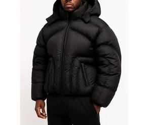 Chaqueta Acolchada con Capucha, Ligera, Resistente a las Burbujas, con Revestimiento, Personalizable OEM, Transpirable, para Hombre, Nuevos Diseños, Estilo Urbano - Product Image 4