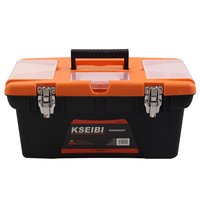 Boîte à outils en plastique de haute qualité KSEIBI avec serrure en acier, ensemble de 3 pièces, boîte de rangement pliable épaissie, OEM ODM personnalisable, plus résistante