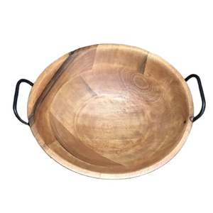 Bol en bois pour fruits et salade bol en bois bol en bois fait main de haute qualité pour la fabrication de l'Inde - Product Image 1