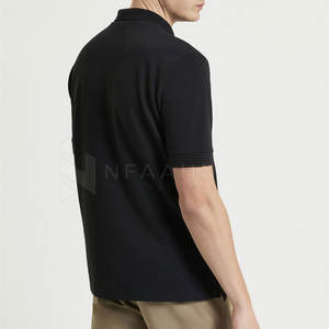 Polo transpirable de algodón y poliéster, camiseta informal de manga corta, camiseta Polo ajustada que absorbe la humedad - Product Image 3