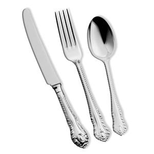 Ensemble de 5 couverts en acier inoxydable idéal pour la cuisine de table, la maison et les hôtels utilisent des couverts plaqués couleur argent poignée de la meilleure qualité - Product Image 2