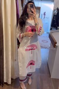 Summer Cotton flex Kurti pant set Long Co ord set very comfortable India wholesale manufacturer <b>kurtis</b> <b>for</b> <b>women</b> in India - Product Image 4