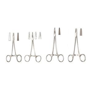 Kit de sutura quirúrgica manual con portagujas de acero inoxidable, certificado CE ISO, acabado mate opaco y reutilizable, VERITAS, 2017 - Product Image 3