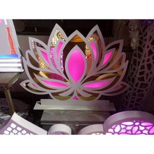 ฉากหลังแต่งงานโรแมนติกแสงจันทร์สแตนเลสสตีลหรูหราของตกแต่งเวทีสำหรับงานปาร์ตี้และงานเฉลิมฉลอง - Product Image 2