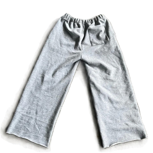 Pantalones Deportivos Lisos de Color Sólido, Personalizables, Gruesos, 100% Algodón, con Pierna Ancha y Abertura en el Bajo, Estilo Holgado para Hombre - Product Image 5