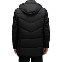 Veste d'hiver pour homme personnalisée en vente chaude, imperméable, coupe-vent, rembourrée, à capuche, mode de rue, vêtements d'extérieur, manteau élégant