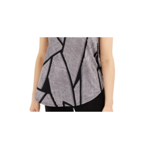 T-shirt Donna Alfani a Righe Rosa/Nere Stampata, Top Corto in Maglia Traspirante, Taglia Unica Vestibilità Aderente, Disponibile anche Taglia XS - Product Image 3