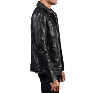 Vestes en cuir pour hommes grande taille de haute qualité respirantes avec impression de logo personnalisé et différentes couleurs prix de gros - Product Image 5