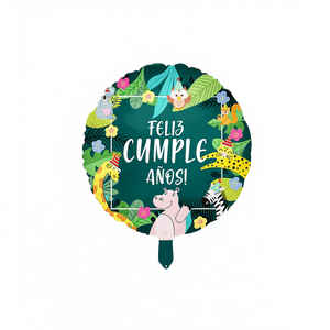 Globos de Fiesta con Diseño de Animales de Feliz Cumpleaños, 45 cm, Bolsa de 12 Unidades - Product Image 2