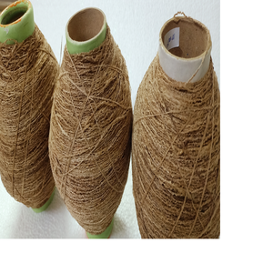 Custom Made Natural Hand Spun Ghicha Silk Yarns Made From Wild <b>Indian</b> Silk Fibers Ideal for Weaving and Spinning - Product Image 1