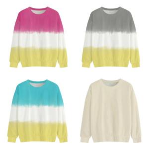 เสื้อฮู้ดแบบสวมหัวใช้ได้ทุกเพศสำหรับฤดูหนาวผ้าฝ้าย100% พิมพ์ซับลิเมชันว่างเปล่าพิมพ์ลายมัดย้อมด้วยความร้อนแบบดิจิตอล - Product Image 2