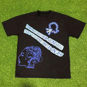 Camisetas para hombre, Camiseta con estampado personalizado para hombre, cómoda, suelta, 100% algodón, Unisex, venta al por mayor, camiseta informal de moda a la venta - Product Image 2