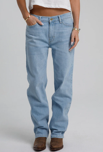 Pantalon denim décontracté à jambe droite - Product Image 2