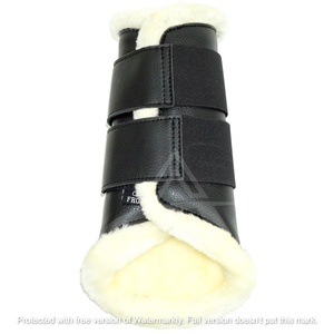 Bottes de brossage de cheval en cuir artificiel, chaussures de Protection cheval, produit équestre, bottes de brossage les plus vendues. - Product Image 5