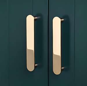 Traditional Style Solid Brass Cabinet Handles, Decorative Furniture Pulls for Wooden <b>Cupboards</b> For Home & Hotel Decor - Product Image 2