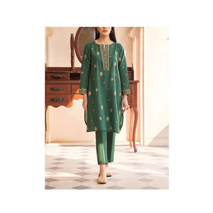 Vente en gros de 3 pièces de pelouse salwar kameez pour femmes, broderie surcousue du pakistan Salwar et pelouse dupata - Product Image 1