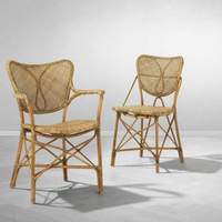 Vente en gros, chaise de salle à manger en rotin Vintage avec bras, nouveau design du Vietnam
