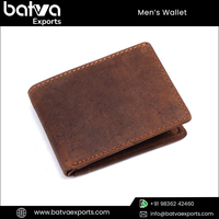 Dompet Kulit Hunter Premium Kualitas Terbaik Pria Pendek Lapisan Katun Perlindungan RFID Asli Tipis Fitur Grosir