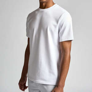 T-shirts pour hommes Vêtements de Offre Spéciale T-shirt 100% coton de haute qualité pour hommes personnalisé avec logo motif lettre en tissu usé - Product Image 2