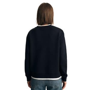 <b>Women's</b> Oversized Crewneck Polyester Fleece <b>Hoodie</b> <b>Sweatshirt</b> Breathable Knitted Casual Print Customized Logo Raglan <b>Plus</b> <b>Size</b> - Product Image 3