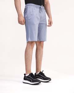 Shorts pour hommes respirants bleu clair mi-longs à taille élastique, meilleure qualité, prix bas, sur mesure, en stock, fabriqués au Pakistan - Product Image 3