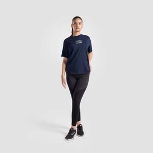 Camiseta Deportiva GA Unstoppable Navy, Transpirable, Ligera, de Spandex, con Diseño Moderno Estampado para Shorts de Entrenamiento - Product Image 4