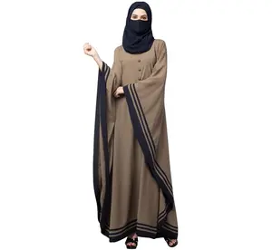 伊斯兰传统穆斯林妇女阿巴亚定制设计卡夫坦时尚户外服装卡夫坦阿拉伯迪拜伊斯兰服装