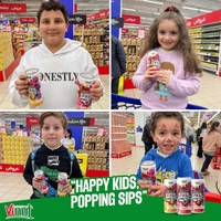 Minuman Teh Buah Vinut Popping Boba Mix 320ml Botol dengan Mutiara Bubble Buah-buahan Produsen Vietnam Label Pribadi OEM Teh Dingin