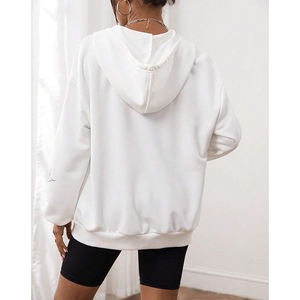 Impression de LOGO personnalisée 100% coton coréen loisirs français éponge décontracté poids lourd fermeture éclair sport à capuche unisexe - Product Image 5