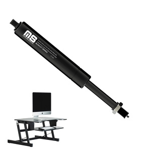 Vente d'usine certifiée ISO 80 mm jambe de force à ressort à gaz à verrouillage rigide 316 mm cylindre en acier convertisseur de bureau debout 20 mm industriel - Product Image 1